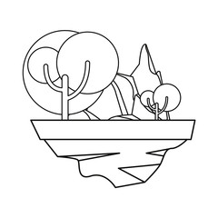 outdoors trees forest on white background