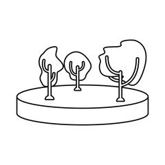 outdoors trees forest on white background