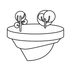 outdoors trees forest on white background