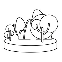 outdoors trees forest on white background