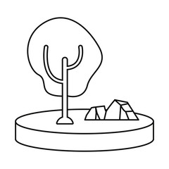 outdoors tree forest on white background