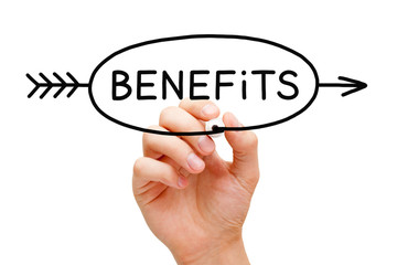 Benefits Arrow Concept