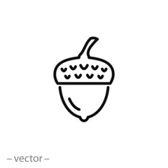 acorn vector icon