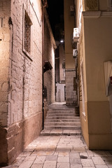 Streets of Old Town in Split, Croatia