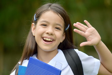 Minority Girl Student And Happiness © dtiberio