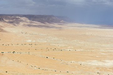 Beautiful view of En Gedi national park in Israel