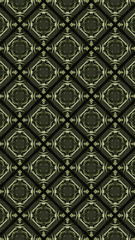 Ornate geometric pattern and abstract colored background