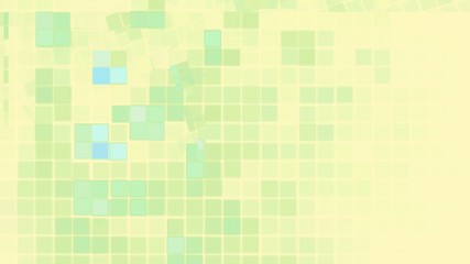 Viele kleine bunte Quadrate - Helles gelb/grün