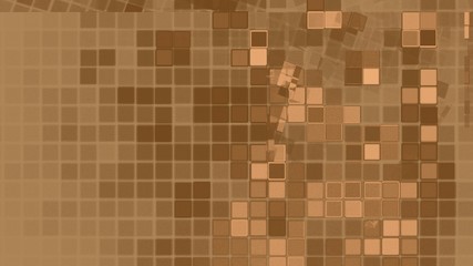 Viele kleine bunte Quadrate - Hellbraun