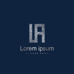 Fototapeta premium Initial Letter IA Logo Template Vector Design