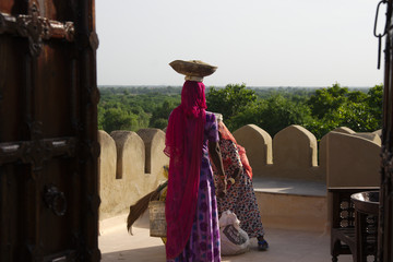 Female construction workers in Rajasthan, Sept. 18, 2016
