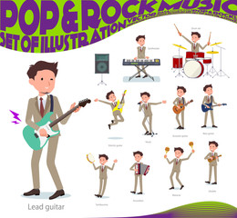flat type Beige suit beard man_pop music