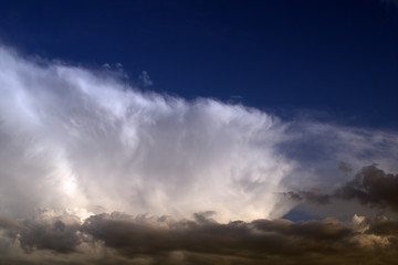 Naklejka na ściany i meble storm clouds in the sky,cloudscape,weather,natura,sky,white,dramatic