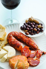 Portuguese appetizers on the table