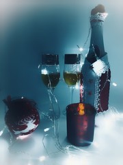 A little sparkling wine for the New year! - 239881988