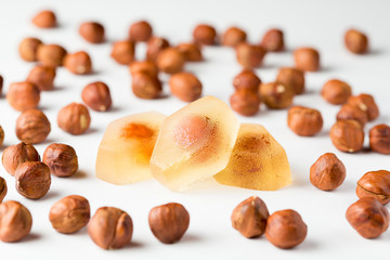 natural organic marmalade with hazelnut