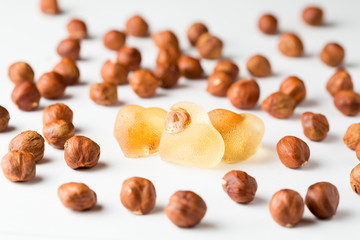 natural organic marmalade with hazelnut