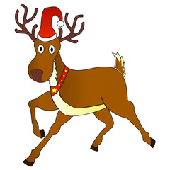 deer on a white background