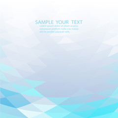 Blue White Polygonal Mosaic Background, Creative Business Design Templates