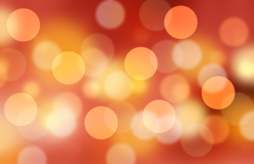 Fototapeta premium Red abstract blurred light or bokeh for Christmas and Love background