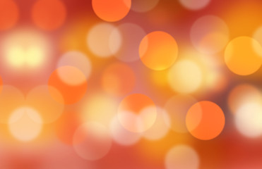 Red abstract blurred light or bokeh for Christmas and Love background