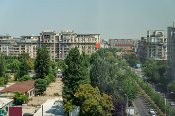 Fototapeta na wymiar areal view on Bucharest, Romania