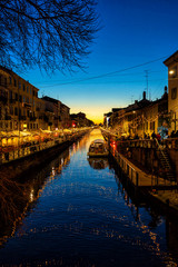 Naviglio Grande em Mil&atilde;o