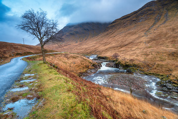 Glen Etive in Scotland