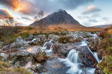 Sunset at Buachaille Etive