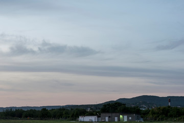 Sunset shot from the airport in Varna.