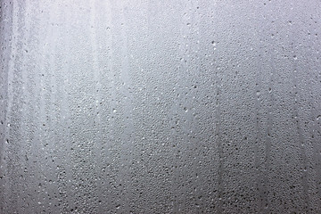 water drops on window glass