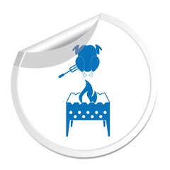 Brazier and chicken icon