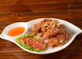 Fried Chicken Wings with Curry Sauce