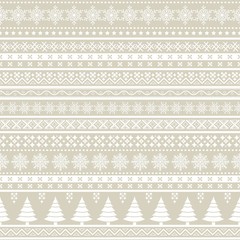 Christmas seamless ornamental pattern