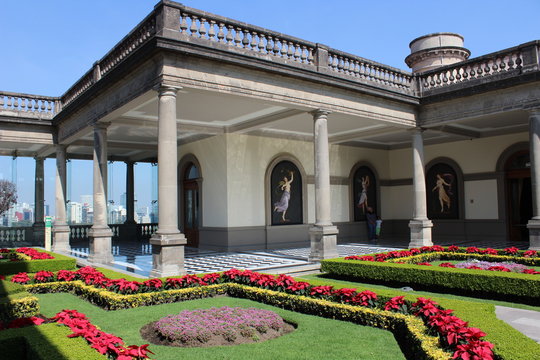 Jardines del Castillo de Chapultepec en M&eacute;xico