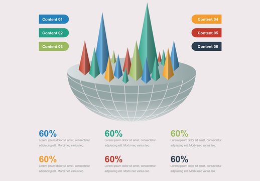3D Mountain Analysis Infographic Layout