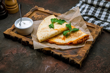 Mexican Quesadilla with chicken
