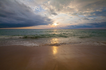 Thailand. Sea background, sunset