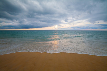 Fototapeta na wymiar Thailand. Sea background, sunset