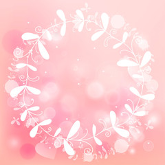 Pink romantic background