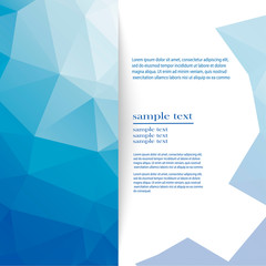 abstract geometric background of blue