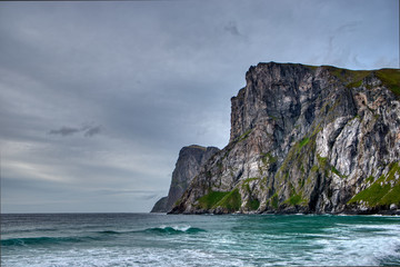 Fototapeta na wymiar Norwegische Küste Lofoten