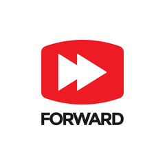 Forward video graphic icon design template