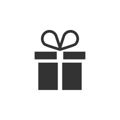 Gift box icon design template illustration