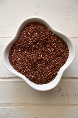 bowl of healthy red quinoa