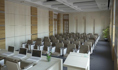 conference room, meeting room, interior visualization, 3D illustration