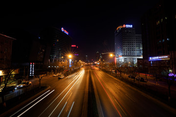 Fototapeta na wymiar Beijing city night scene