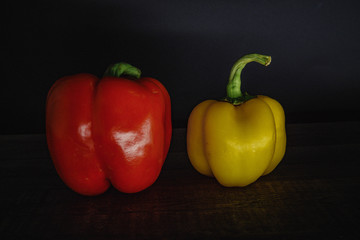 yellow and red pepper
