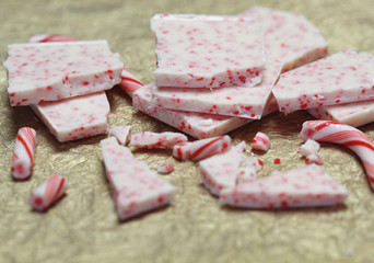 Peppermint Bark fudge