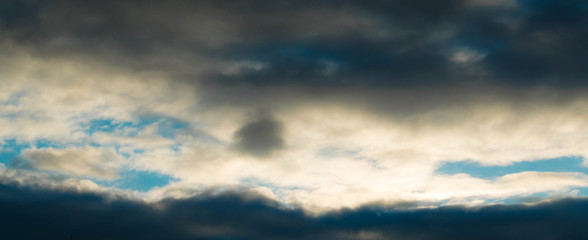 dramatic sky with clouds
